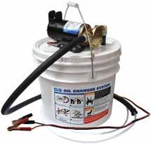 64 07 Oil Change & Diesel Transfer Pumps OIL CHANGE PUMPS Porta-Quick The Porta-Quick Portable Oil Changer makes quick, clean and easy oil changes onboard any boat because it uses the vessel s own