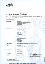 3 to EN 04 is supplied that includes the certificate number of the marine classification authority.
