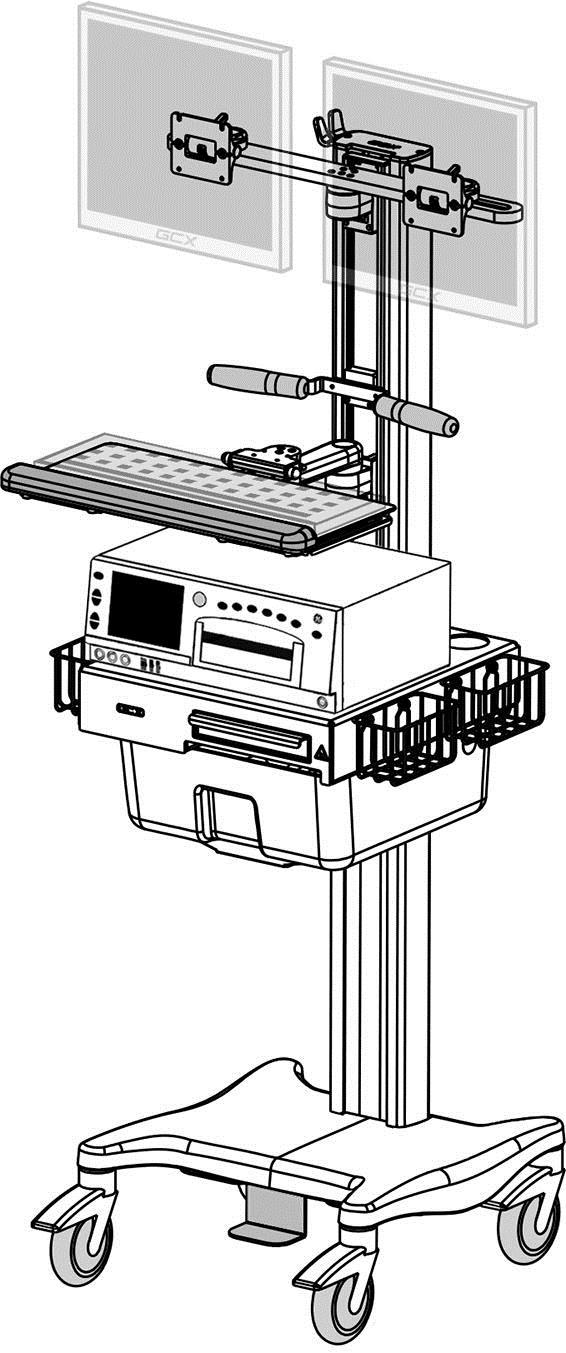 Variable Height Roll Cart for Corometrics/GE 250 Series Fetal Monitor (CO-0025-65) Overview 1. Variable Height Roll Cart (VHRC) Assembly Installation Guide (DU-RST-0007-01). 2 2.