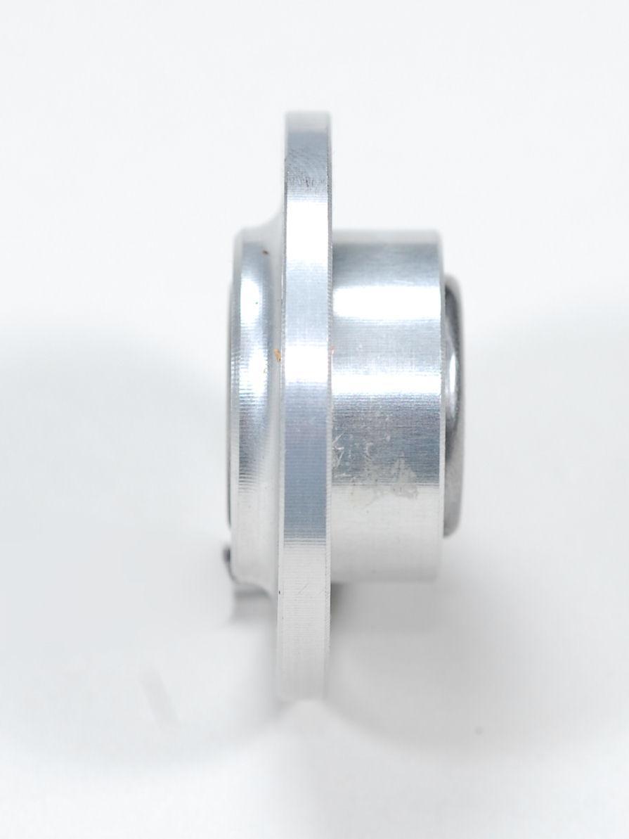 Insert the one-way bearing into the drive hub in the direction shown. 2. The tolerances on these parts vary widely, you may need to heat the hub for the bearing to go in or it may fit loosely.