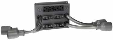 circuit breaker switch for L6-30R pigtail #2 L6-30R output receptacles 1 2 S4KPAD2-102C Receptacles: four L6-20R four