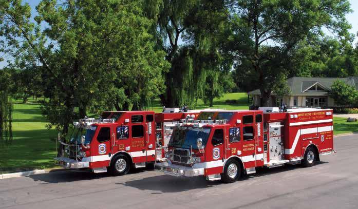 E-ONE enclosed top-mount pumpers position the operator panel inside the custom cab, to keep your crew protected from the