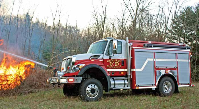 With the E-ONE rear-mount pumper, the operator has full view of the scene due to the rearward, side-facing or rear pump panel design.
