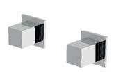 Assembly Also available with extended spindles Edge MK2 Wall Basin Set