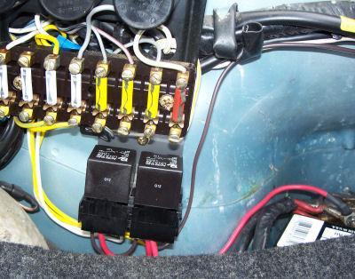 Removal of an existing headlamp relay kit. If upgrading to the 911-FPR panel you should remove the existing relay kit before you start.