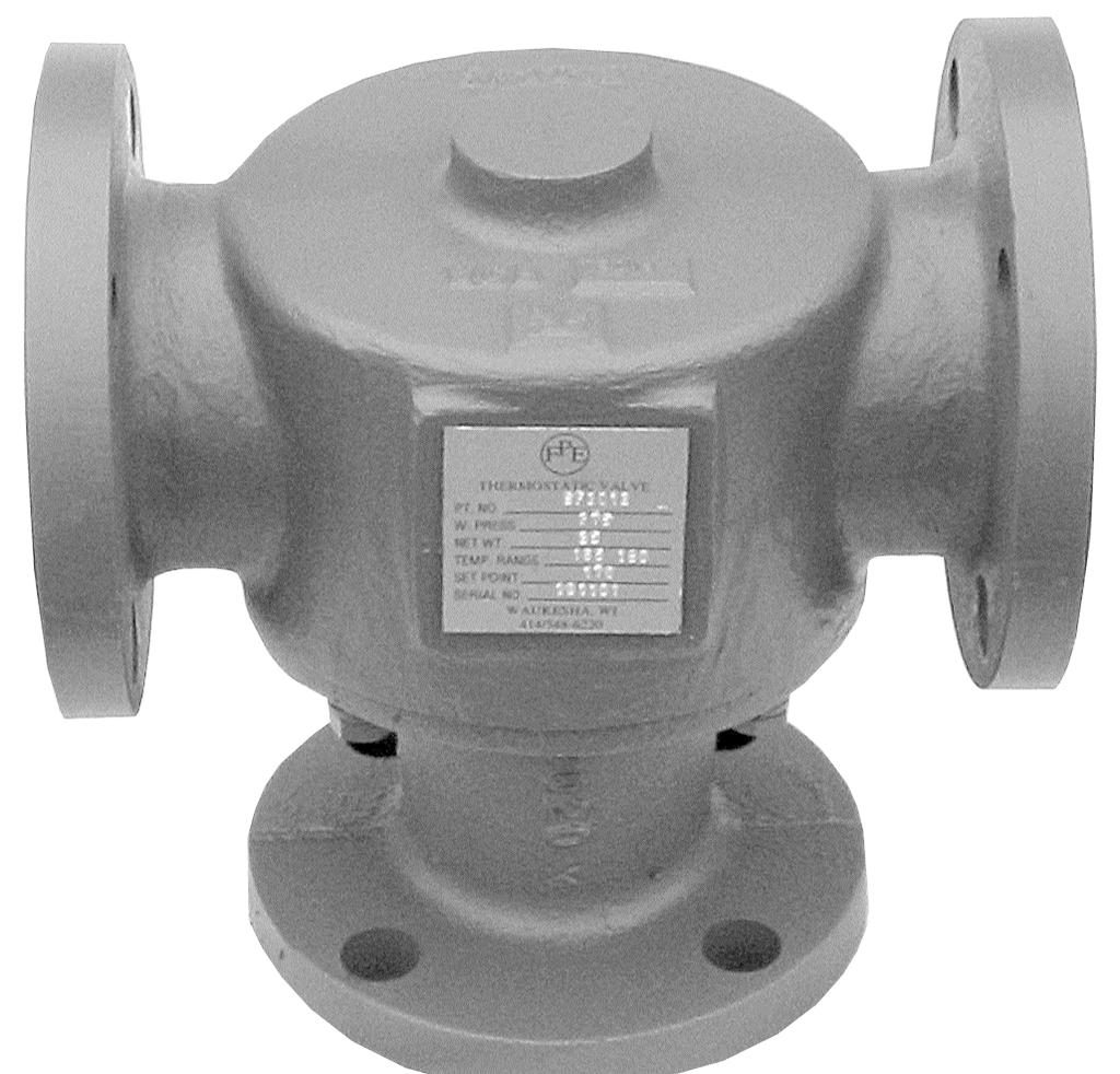 Model 2012 & 2013 Three-Way Thermostatic Valve (T Style) 2012-1 1 1/2 NPT 2012 2 NPT 2012J24 1 1/2 SAE O-ring 2012J32 2 SAE O-ring 2012M 2 NPT with Manual Override F2012 2 Flange F2012M 2 Flange with