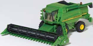 Both, tractor and harrow, are detailed models and mainly die-cast.