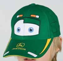 BABY AND YOUTH / Caps 1 2 3 4 5 6 7 8 1 Junior Cap 6 panel cap for kids. JD pattern sewn on the front, John Deere logo embroidered on the side.
