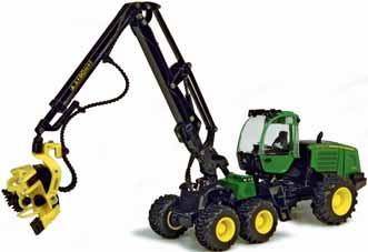Features include: extendible boom, levelling and rotating cab,