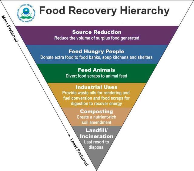 Best Uses of Food Waste Without energy recovery, energy in food waste is wasted!