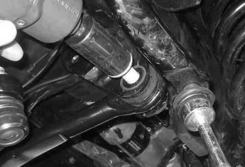 10. Connect the 2 end of the tie rod back together using the threaded sleeve and install to the newly