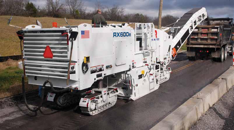 Cold planers Cold Planers: Remove up to 14 (360 mm) of pavement.