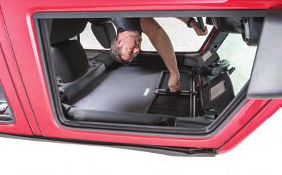 Adventure Top Fold Back Operation Steps: NEVER OPEN UP OR CLOSE YOUR ADVENTURE TOP S SUN ROOF WHILE DRIVING OR WHILE THE VEHICLE IS
