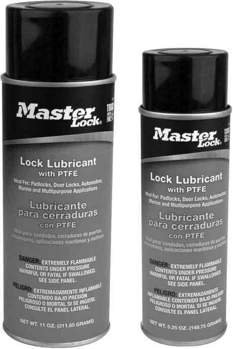 1085" Lock Lubricants Master Lock Lock Lubricant can be used for lubricating the various lock components.
