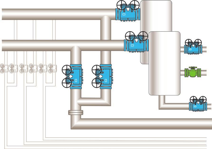 These piping systems are subjected to high and fluctuating working pressures of ASME Class 900 and above.