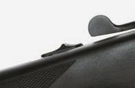 picatinny rail accessory mounts: one on upper rib for reddot sights and a second