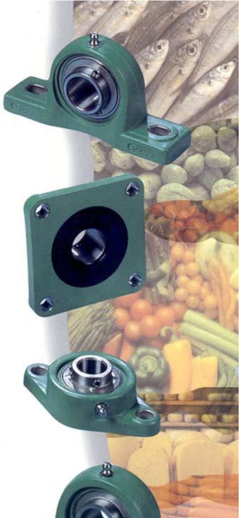 QCB THERMOPLASTIC HOUSINGS QCB bearing housings are made of PBT high-grade glass-filled thermoplastic polyester and are completely interchangeable with conventional cast-iron housings, resulting in a