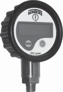 DPG Digital Pressure Gauge Description & Features: Simple 2 button operation Reset to zero feature Backlight turns on when on/off button is pressed Option for display to remain continuously on