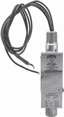 9WPS Explosion Proof Compact Pressure Switch Description & Features: Vac to 10,000 psi pressure range Explosion proof SPDT and DPDT switch Stainless steel with Viton and Teflon wetted parts ANSI dual