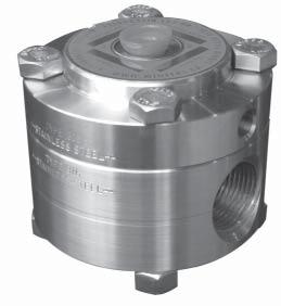 D85 In Line Flow Thru Seal 30 to 600 psi (207 to 4,140 kpa) Description & Features: Two piece construction Clean-out design allows process media to fl ow through the seal Reduces potential for