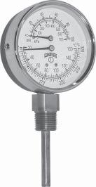 Tridicator TTD Description & Features: Measures both pressure and temperature on the same dial 2.