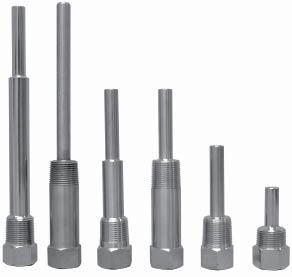 Bi-Metal Threaded Thermowell TBR Description & Features: Available in a wide range of materials for use on most applications Standard stepped construction offering is complemented by an array of