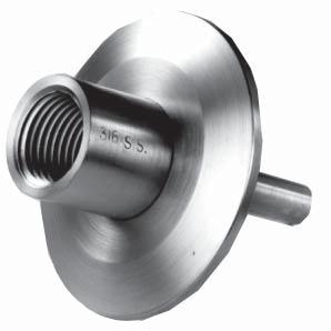 TSN Sanitary Thermowell Description & Features: Allows for easy installation and replacement of bi-metallic dial thermometers without draining the process 3A approved 1 year warranty Applications:
