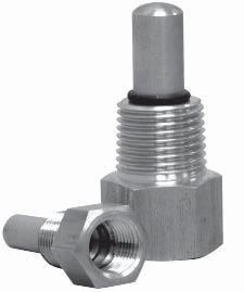 Tridicator Shut-off Thermowell TST Description & Features: Spring loaded allowing TST to stay open when tridicator is installed.