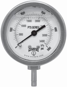 PTS Tube Stub Gauge Industrial Description & Features: Gauge designed to be used with most standard double ferrule tube fi ttings, such as Parker A-Lok Heavy duty, stainless steel, liquid-fi lled