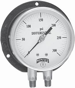 PDT Differential Gauge Description & Features: Brass or stainless steel wetted parts Both conventional and balanced scale available ASME B40.
