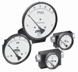 PPD, PRD PSD, PVD High Static Pressure Differential Gauges Description & Features: Versatile high static low differential pressure gauges Four types of sensing elements for a large variety of ranges