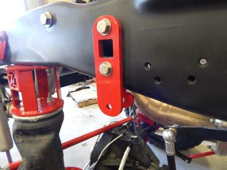 11. Locate the upper sway bar end link mounts (part# xxxx DS and XXX