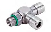 Plug connectors made of stainless steel and 1 seal 16 All-round fittings made of stainless steel Bulkhead connector 17 - Seals FPM - Material stainless steel 1.4301/1.