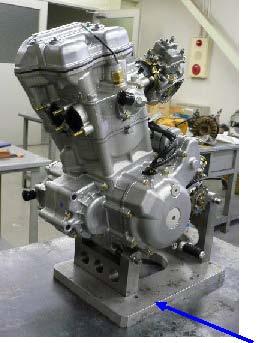 1 Engine Disassembly 1-1 Set the engine assembly onto special tool: