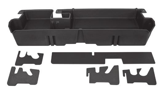 The DU-HA acts as a legal gun case in most states and carries 2-4 guns depending on the configuration for your truck.