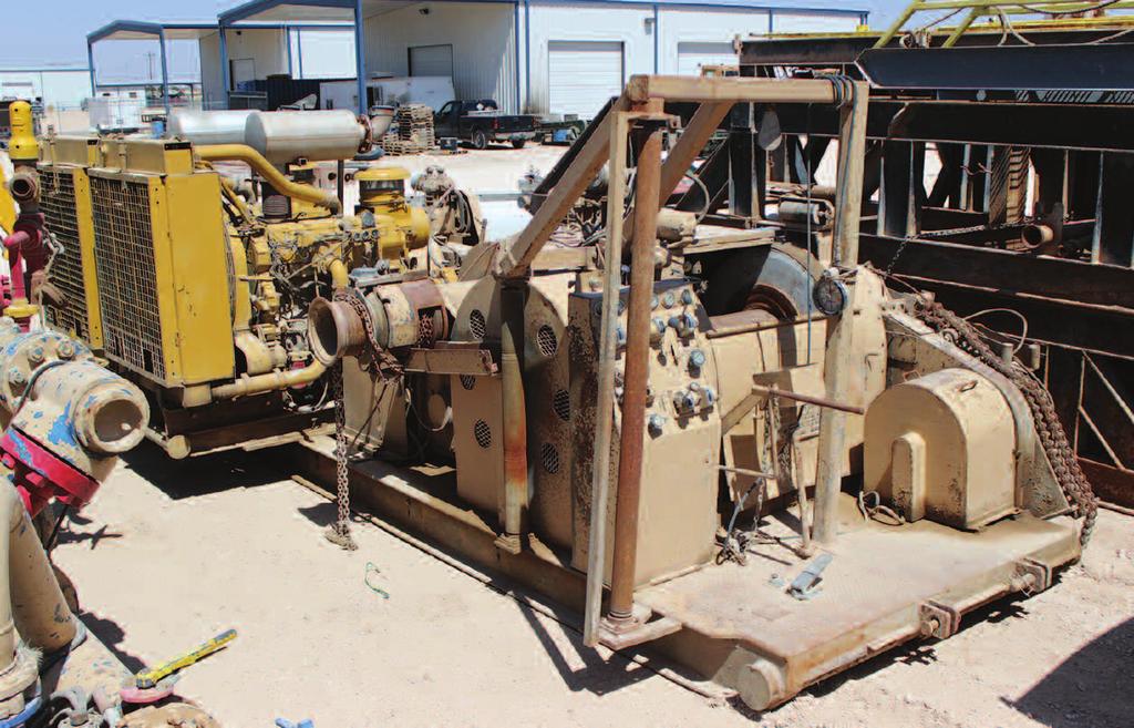 SEALED BID AUCTION RIG #10 LOCATED IN YARD #1, MIDLAND, TX SPENCER HARRIS 7000 1000 HP Drawworks, 1-1/8, p/b (2) CAT C-15 Engines, Twin-Disc TC s, Oversize Clutches