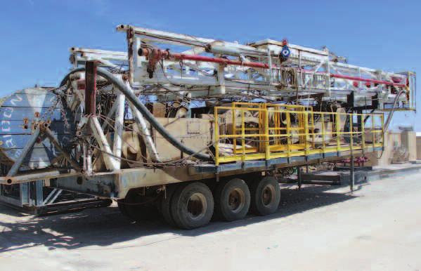 COMPANY DRILLING RIGS, SUPPORT & RIG TRANSPORTATION (4) TRAILER MOUNTED & (4) SUBSTRUCTURE DRILLING RIGS 750HP - 1250HP, COMPLETE RIG TRANSPORTATION DIVISION, RIG-UP, GIN & WINCH