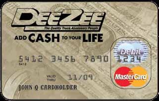 MasterCard Debit cards are accepted.