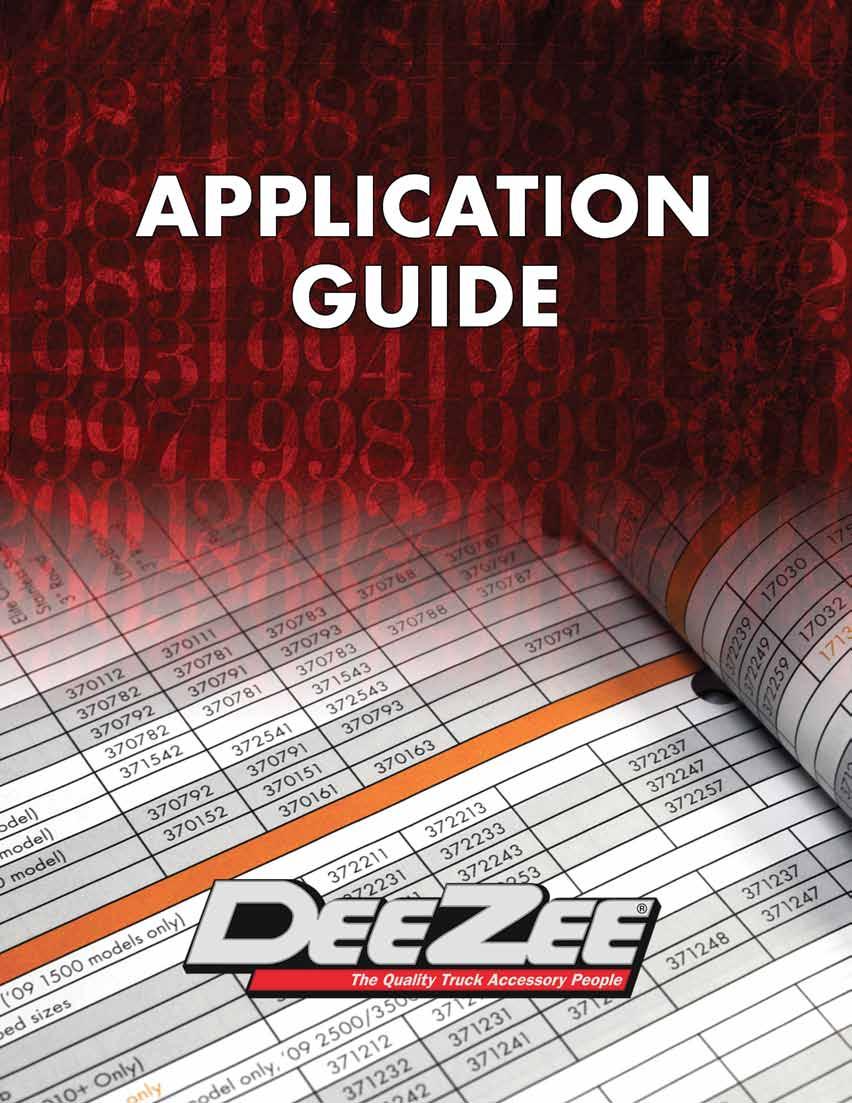 2012 APPLICATION GUIDE TABLE OF CONTENTS RUNNING BOARDS 76-83 SIDE BOX BOARDS Brite-Tread Stainless Steel Elite FX Extruded / FX Black Rough Step Tough Step NXc / NXt RUNNING BOARDS 84-85 SIDE BED