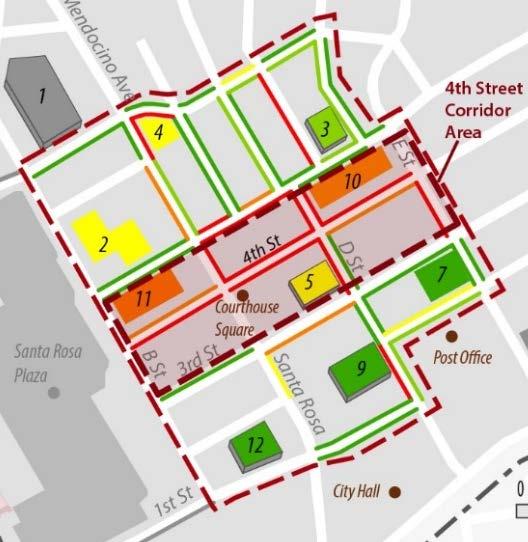 Section 2 Santa Rosa Parking Analysis On-Street Historical Analysis The most significant change within the historical data is the increase in parking demand within the Downtown focus area from 2000