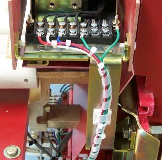 Instruction Leaflet IL 33-A46-3 M. Remove one of the nuts from the front Terminal Block Cover Stud.