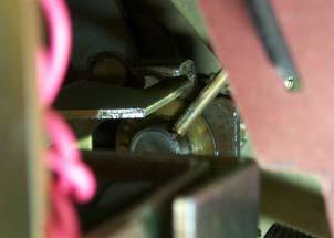 WARNING TO ADJUST THE GAP BETWEEN THE DTA TRIP FINGER AND TRIP SHAFT INTERLOCK PIN, THE BREAKER MUST BE IN THE CLOSED