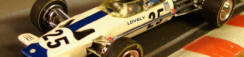The cars grew wings, high and low, front and rear, in an attempt to gain more ground force and to stay ahead of the competition, since they now had the formerly exclusive use by Lotus of the Cosworth