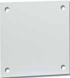 Subpanels Subpanels for NEMA 4 and 12 wall mount enclosures (N412xxxxxxC and N412xxxxxxSSC only) 12 gauge steel Subpanels with dimensions 30 x 30 are flanged on all sides.