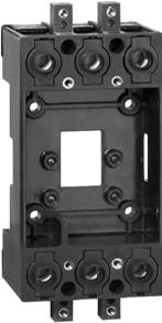 circuit breakers is required Plug-in Base Auxiliary Contacts Provides auxiliary contact functions to detect breaker installation status For use with 3-Pole MCCBs