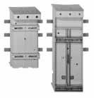 Bulletin 141A Mounting System Product Selection MCS Standard Busbar Modules >100 A Busbar modules > 100 A are screw mounted onto the busbars Sliding nuts for matching the fixing positions of