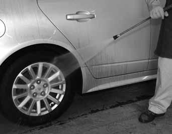 Spray the Cleaner directly on the wheel. Do not allow it to dwell for longer than 30 seconds, or to dry on the surface. If the brake dust is heavy, agitate the surface with a spoke brush.