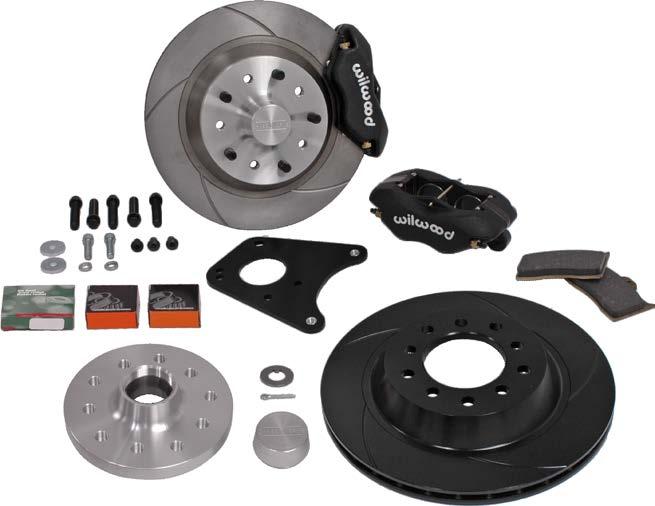 g-street - 11-3/4" - 4-Piston Chassisworks designed and manufactured front disc brake kit features fixed, fourpiston, forged-aluminum Wilwood calipers and 11.75 x.
