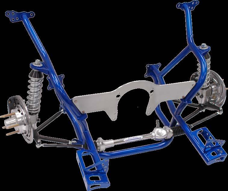'62-67 Chevy II Bolt-On Strut Clip Reduce front-end weight with our extremely lightweight 4130 strut suspension system (124 lb); designed as a direct bolt-on for 62-67 Chevy II drag race vehicles.