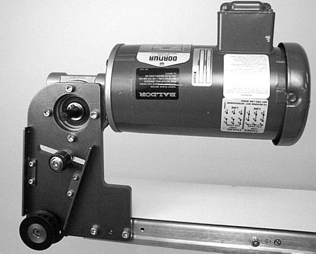 Detach motor with adapter flange (Z) from gear reducer (AA).